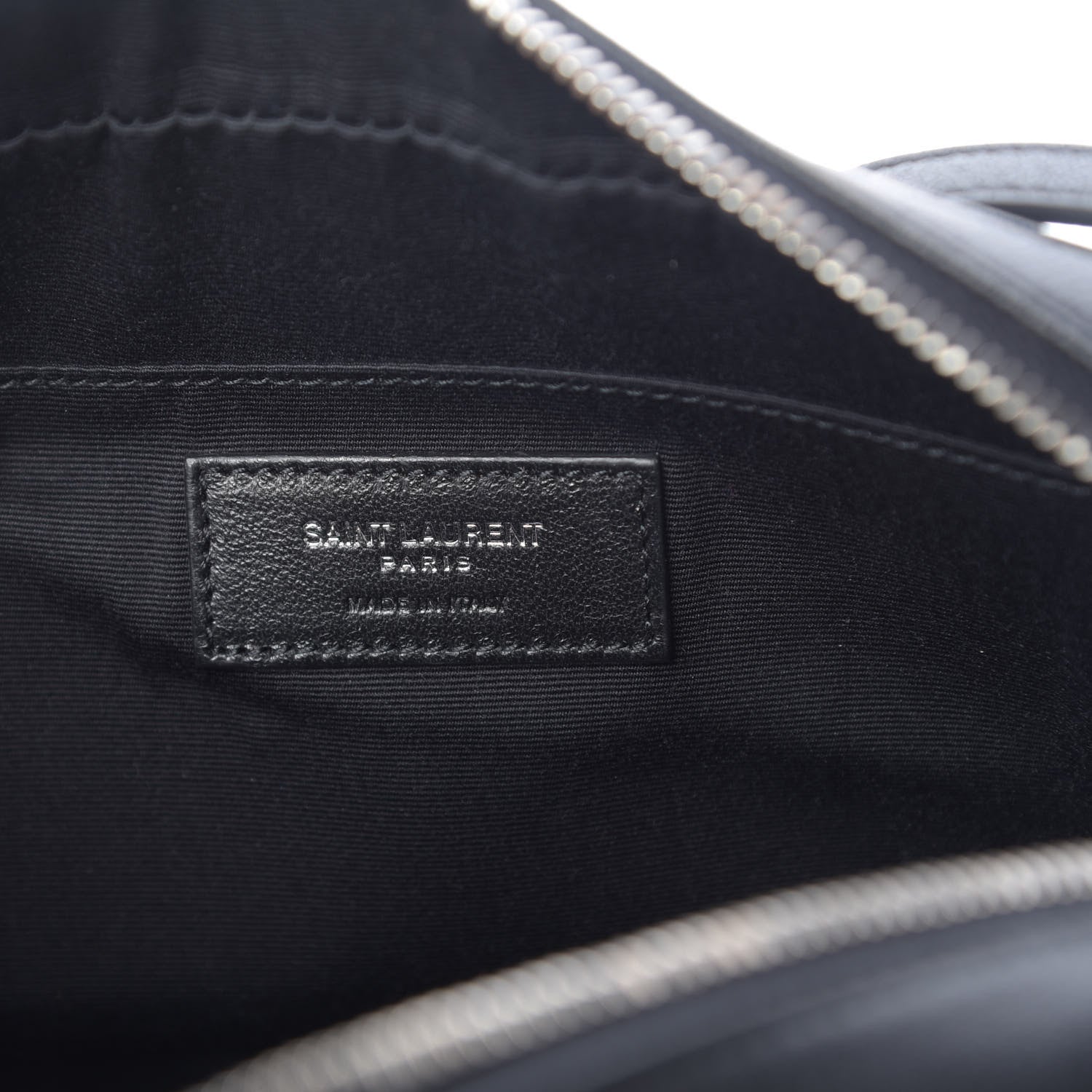 Saint Laurent Linen Canvas Monogram Lou Camera Bag Black 6 of 10