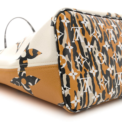 Louis Vuitton Monogram Giant Jungle Neverfull MM Ivory 11 of 13