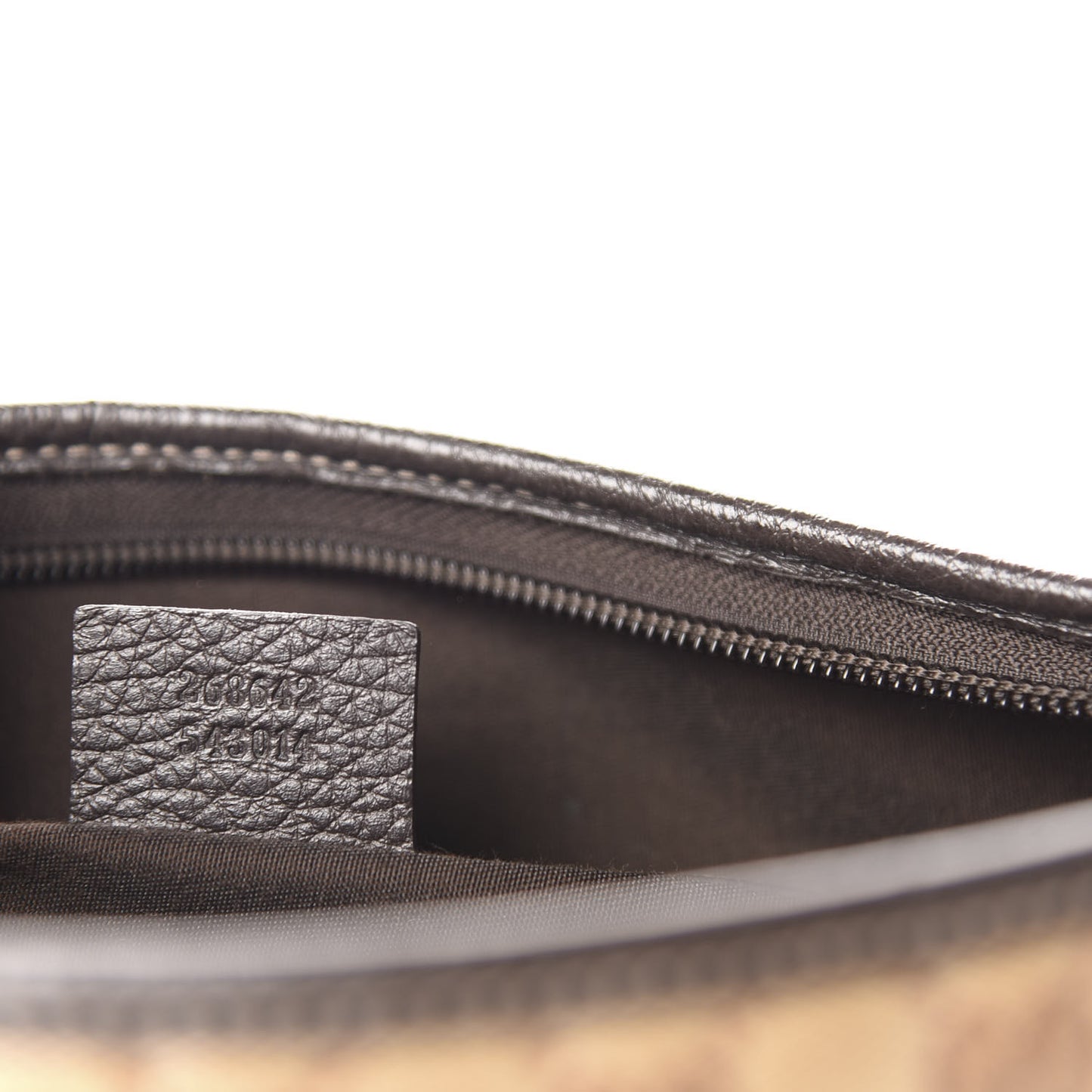 Crystal Monogram Abbey Messenger Bag Beige Dark Brown