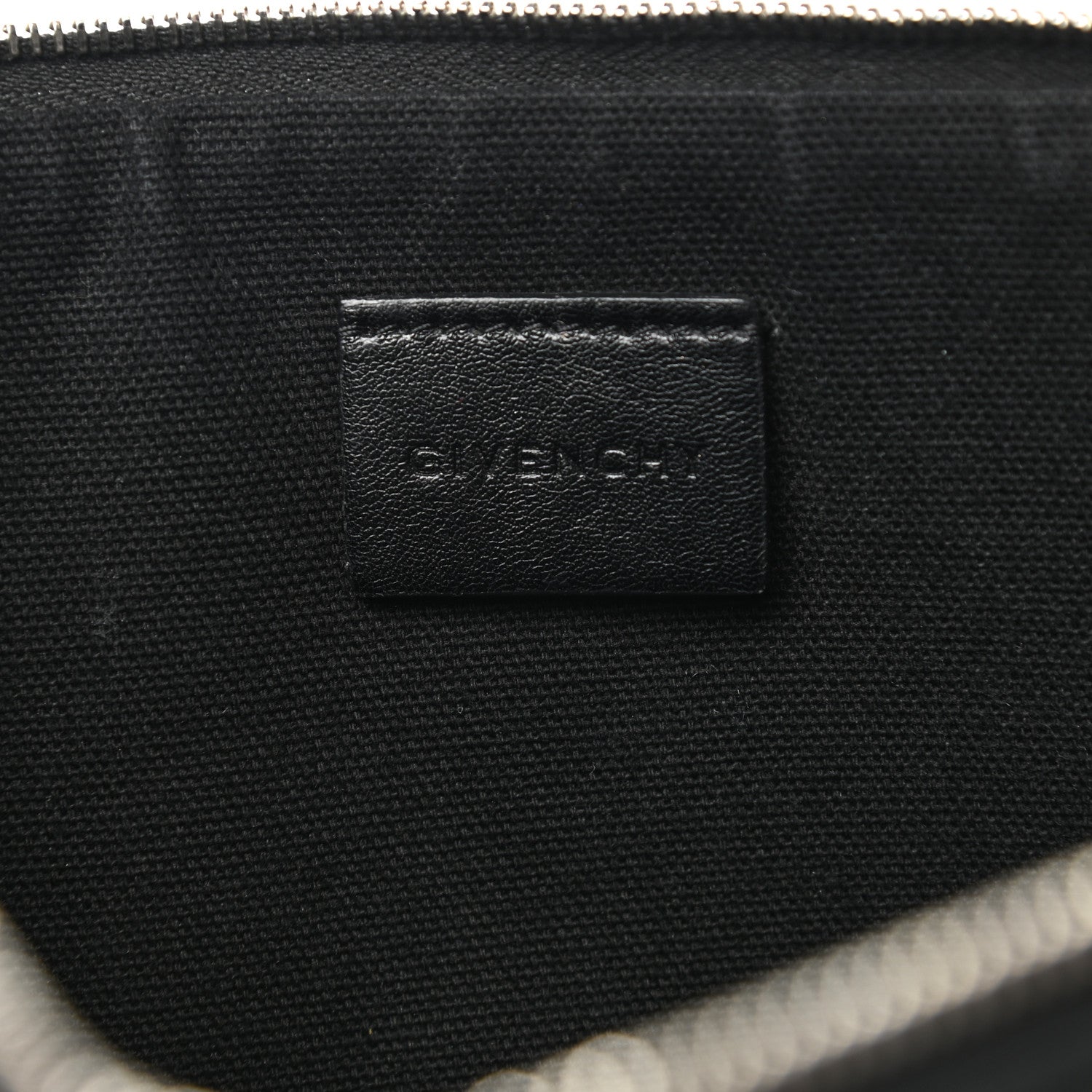 Givenchy Textured Coated Canvas Pixel Madonna Print Medium Cosmetic Pouch Black 6 of 18