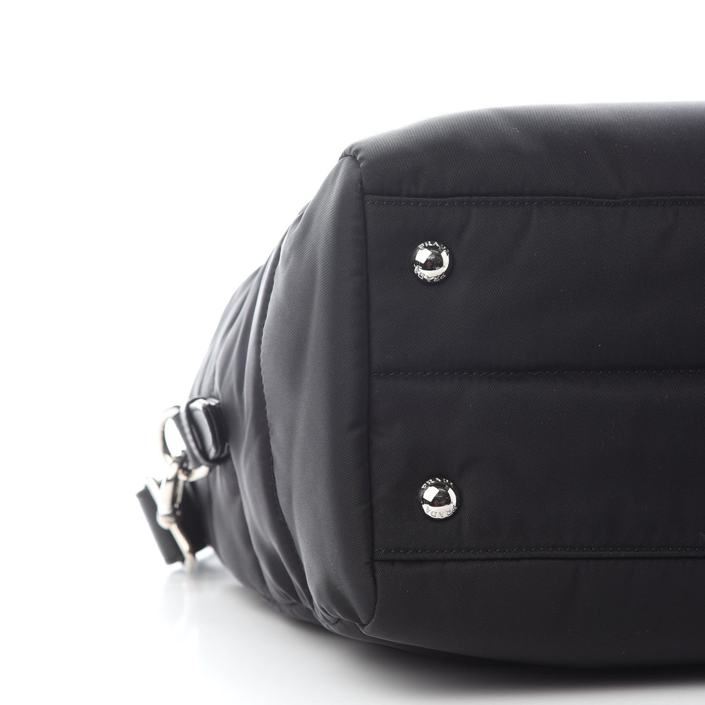 Tessuto Nylon Bomber Tote Black