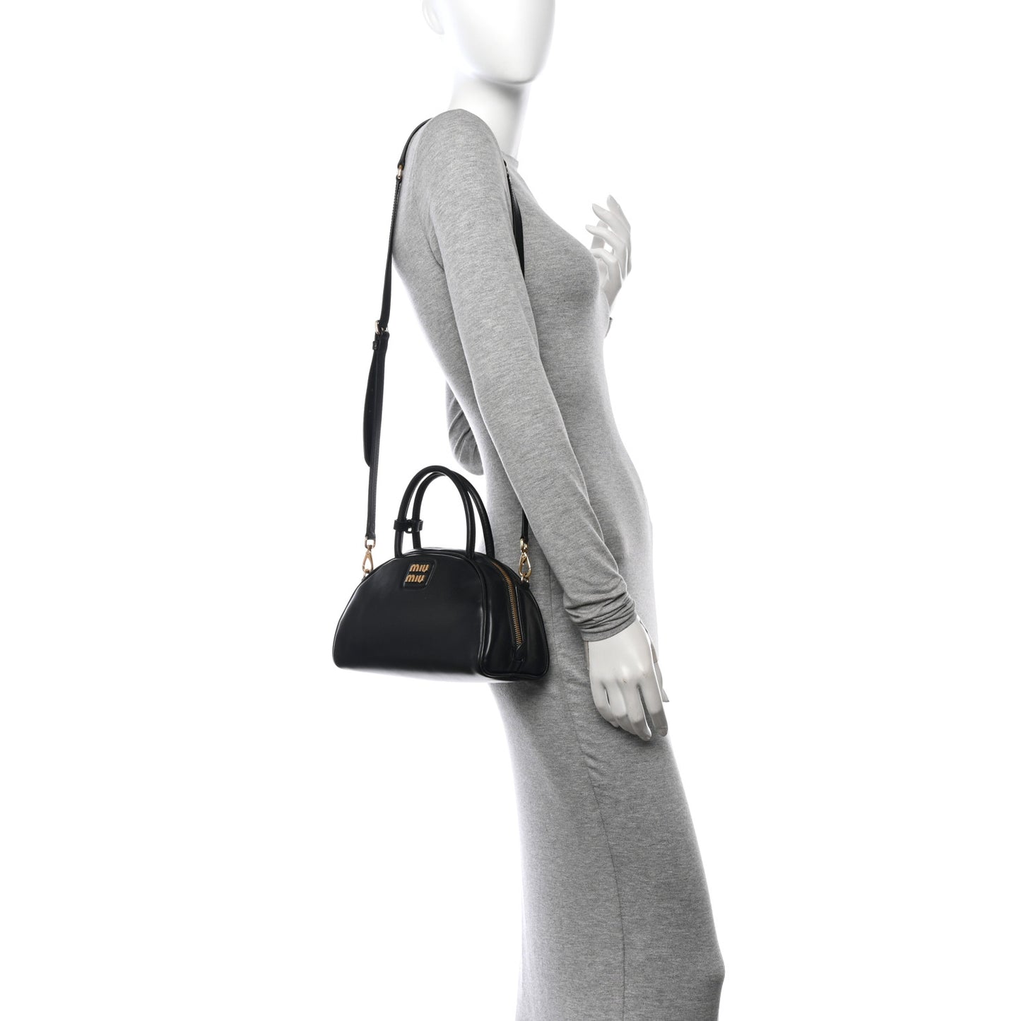 Soft Calf Small Top Handle Bag Black