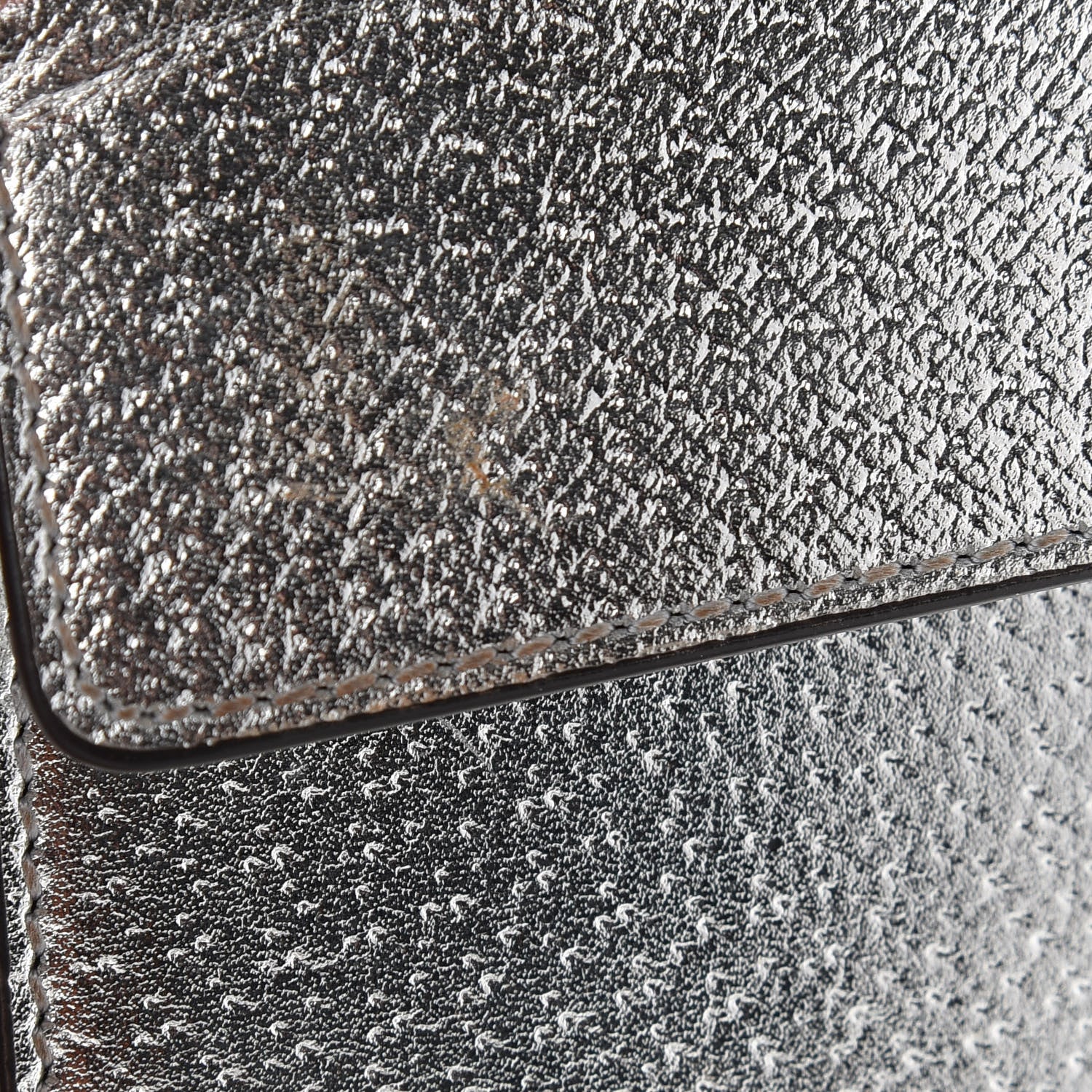 Gucci Metallic Calfskin Super Mini Dionysus Shoulder Bag Silver 7 of 9