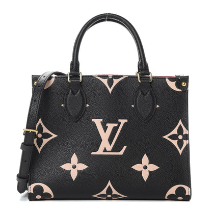 Louis Vuitton Empreinte Monogram Giant Onthego PM Black Beige 1 of 11