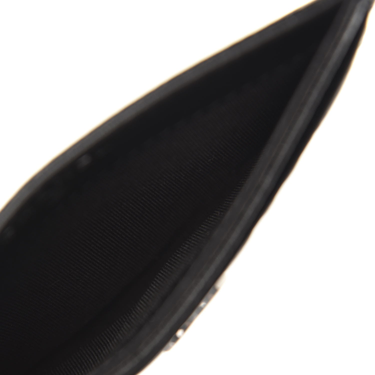 Chanel Caviar Camellia Embossed Card Holder Black 5 of 9