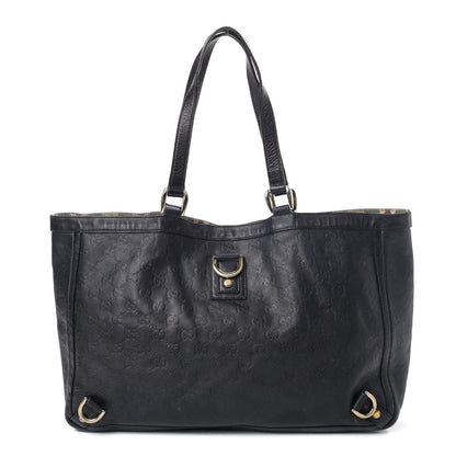 Gucci Guccissima Large Abbey Tote Black 1 of 6