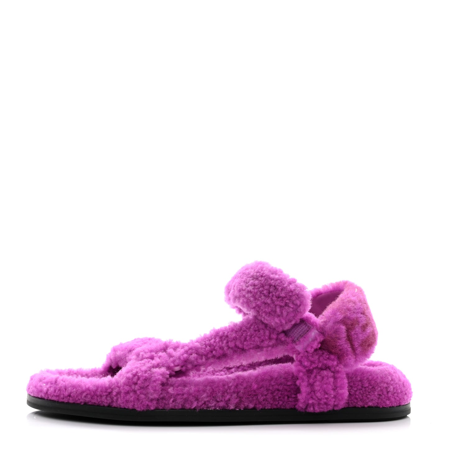Shearling FF Fendi Feel Sandals 39 Bouganville