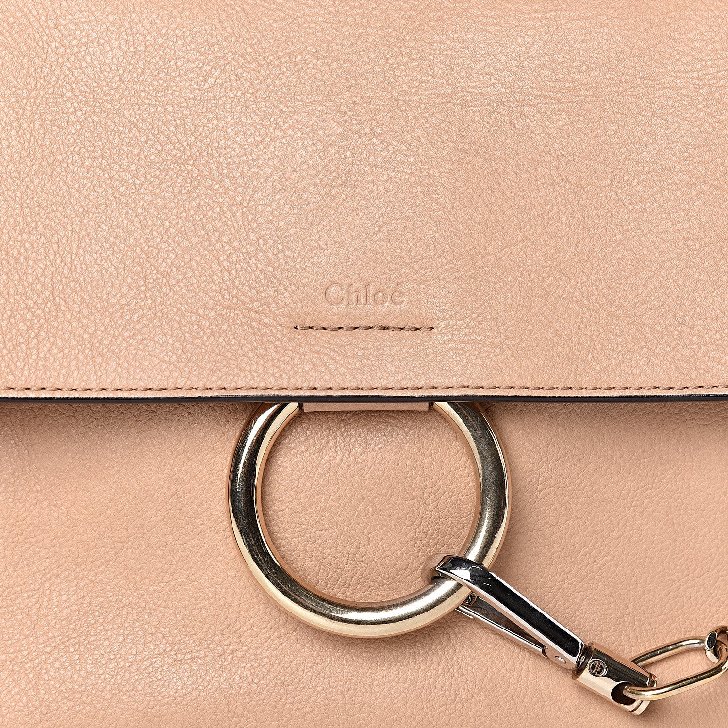 Chloe Calfskin Small Faye Day Shoulder Bag Blush Nude 15 of 15