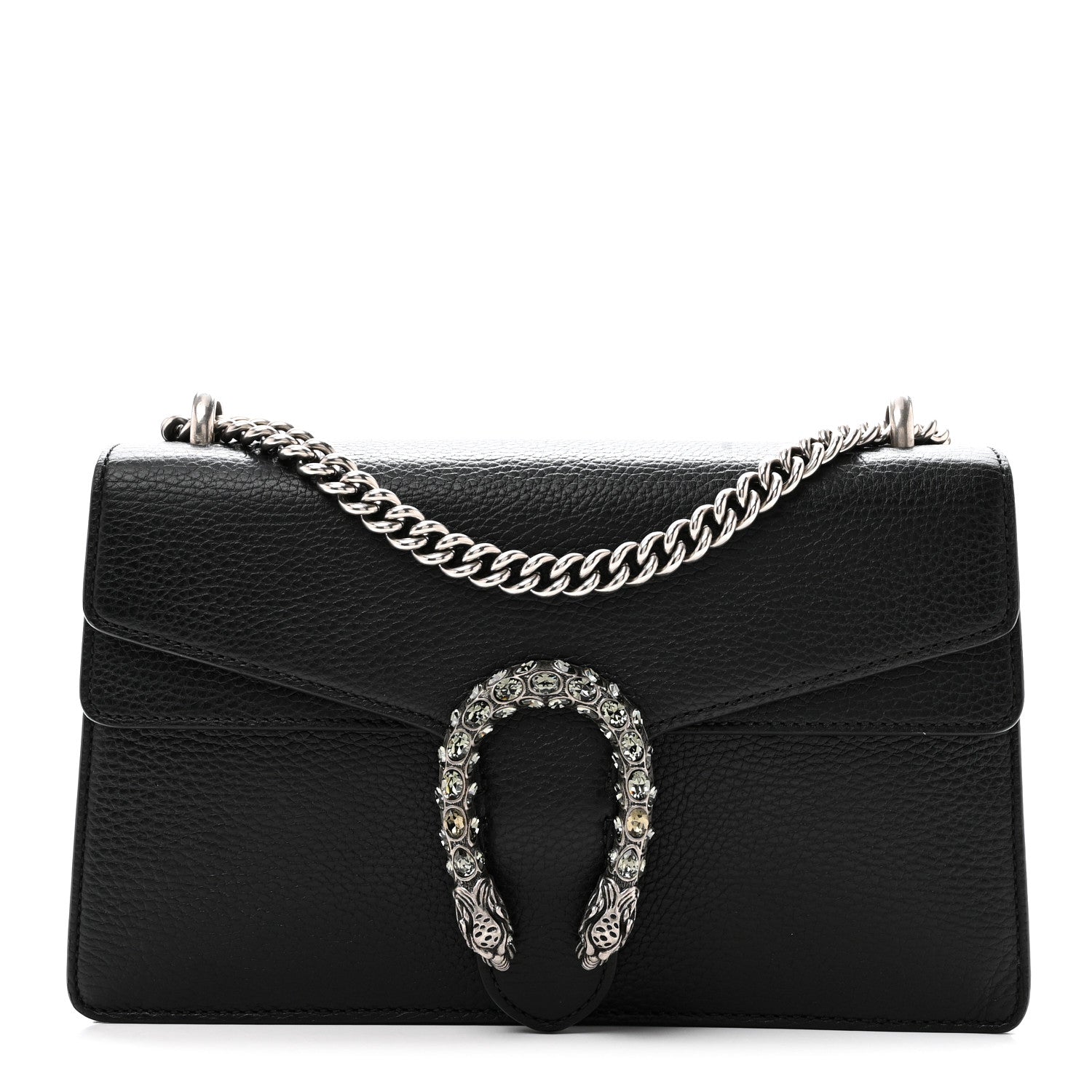 Gucci Pebbled Calfskin Small Dionysus Shoulder Bag Black 1 of 10