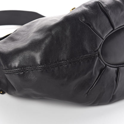 Gucci Calfskin Babouska Shoulder Bag Black 10 of 11