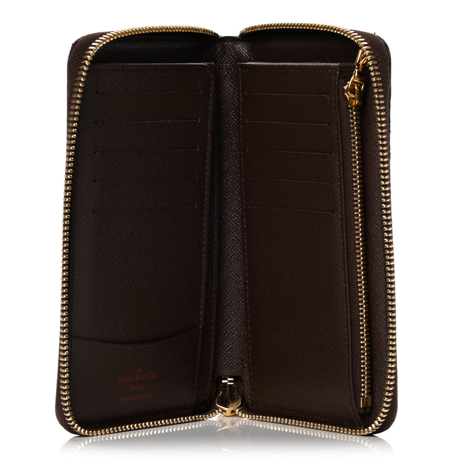 Louis Vuitton Damier Ebene Zippy Compact Wallet 4 of 8