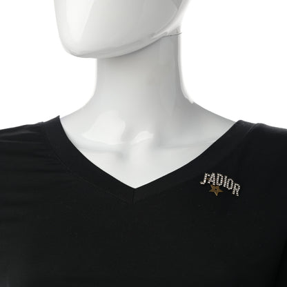 Christian Dior Crystal J'Adior Brooch Gold 2 of 4