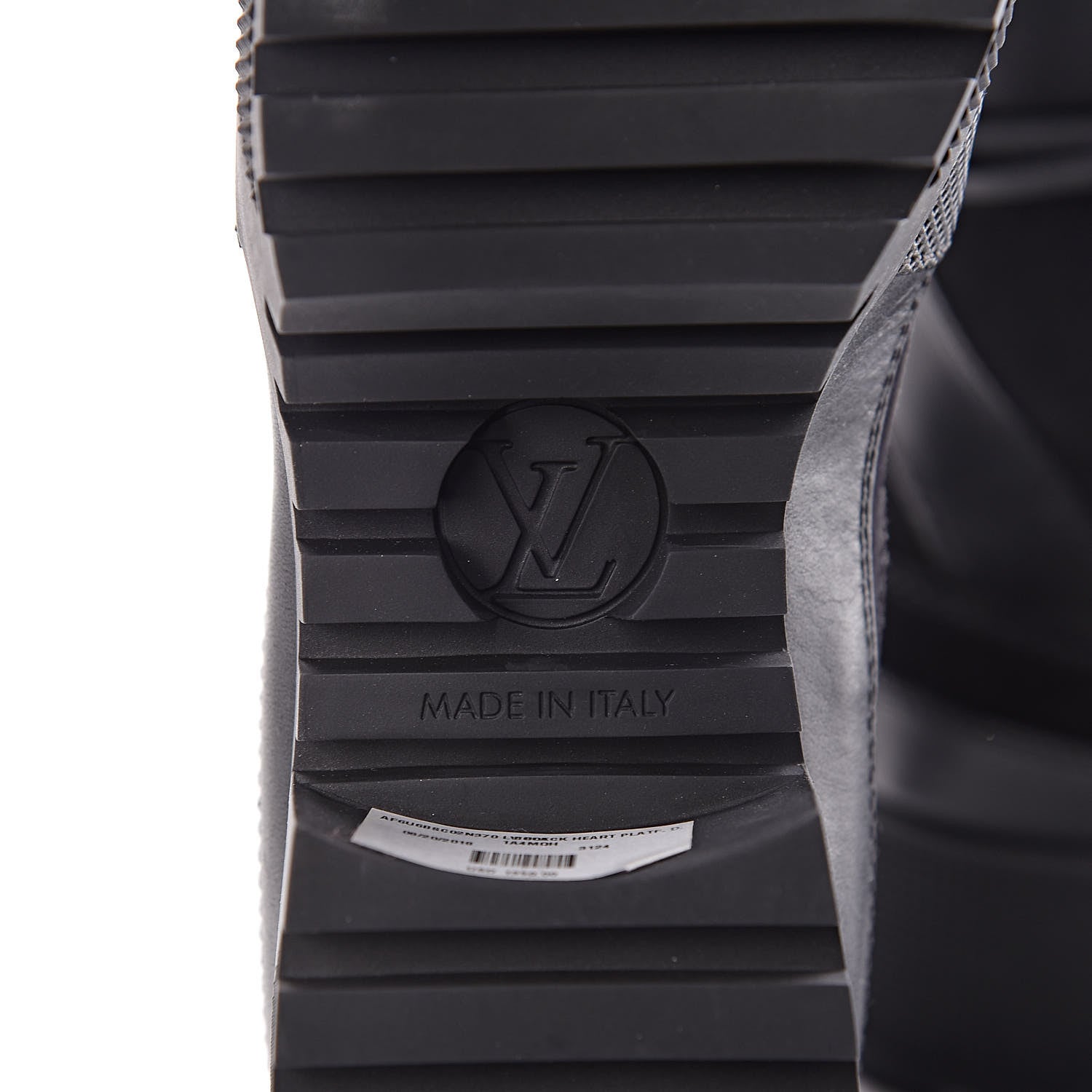 Louis Vuitton Suede Calfskin Monogram LV Black Heart Laureate Platform Desert Boots 37 Black 6 of 9