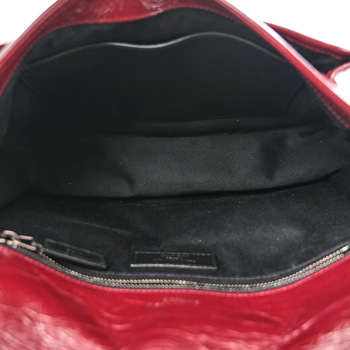 Crinkled Calfskin Matelasse Monogram Medium Niki Chain Satchel Rouge Legion