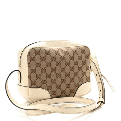 Gucci Monogram Dollar Calfskin Mini Bree Messenger Bag Beige Ebony Avoire 3 of 14