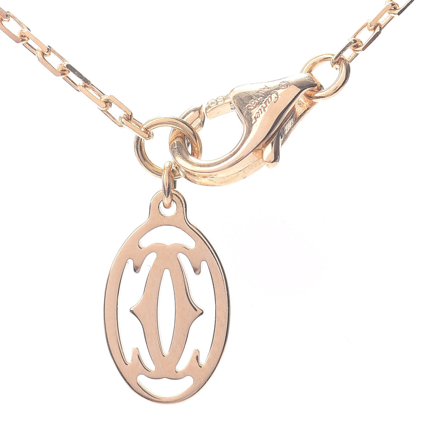 Cartier 18K Yellow Gold Diamond SM D'Amour Pendant Necklace 4 of 4