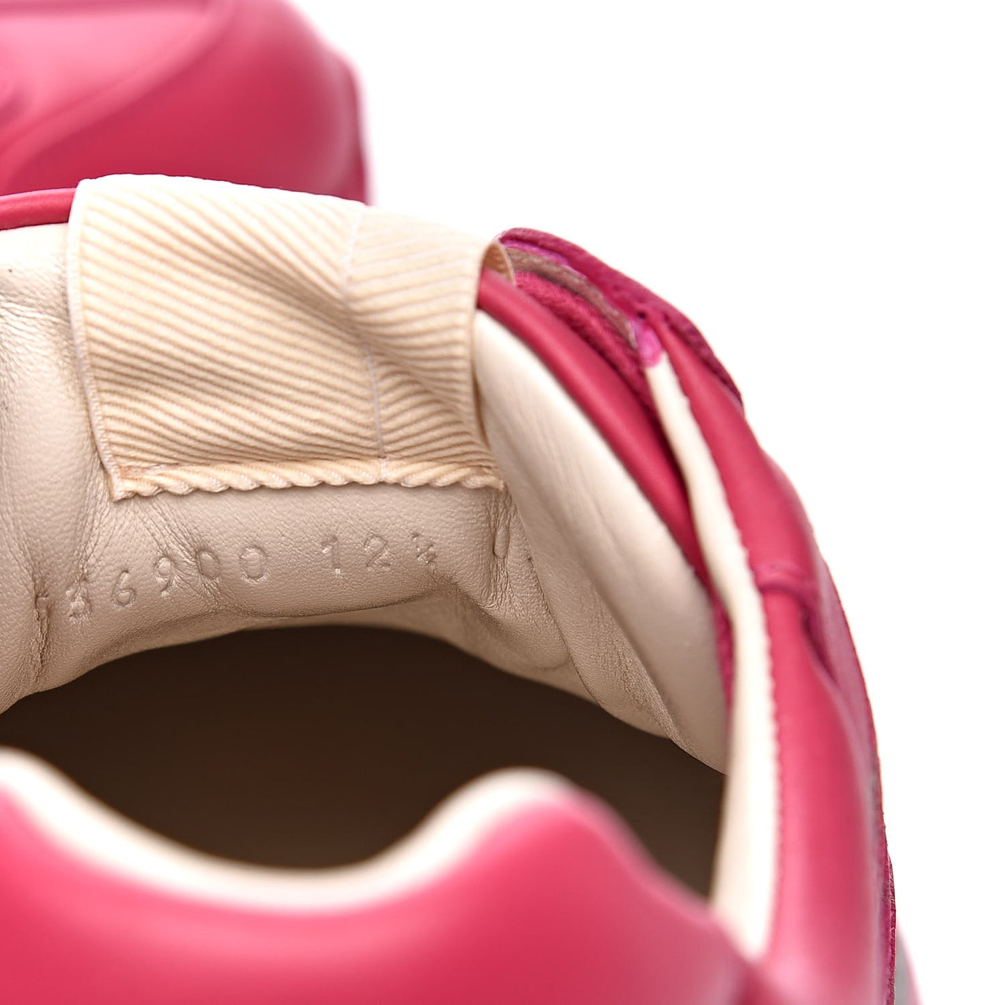 Calfskin Logo Mens Rhyton Sneakers 12.5 Box Pink