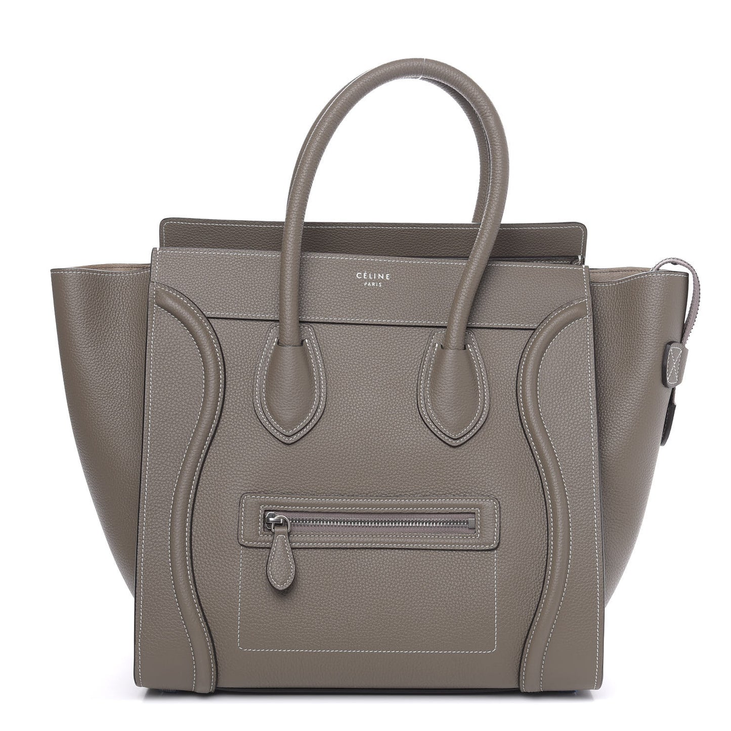 Drummed Calfskin Mini Luggage Souris