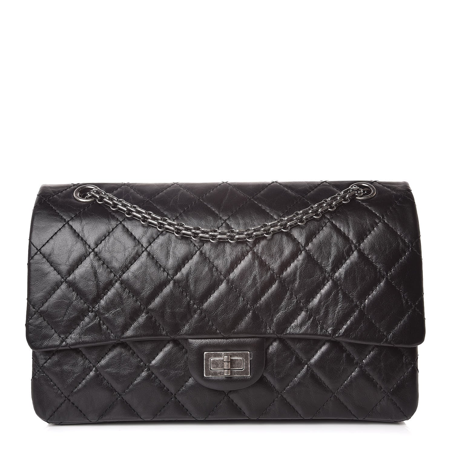 Chanel Aged Calfskin Quilted 2.55 Reissue 226 Flap Black 1 of 11