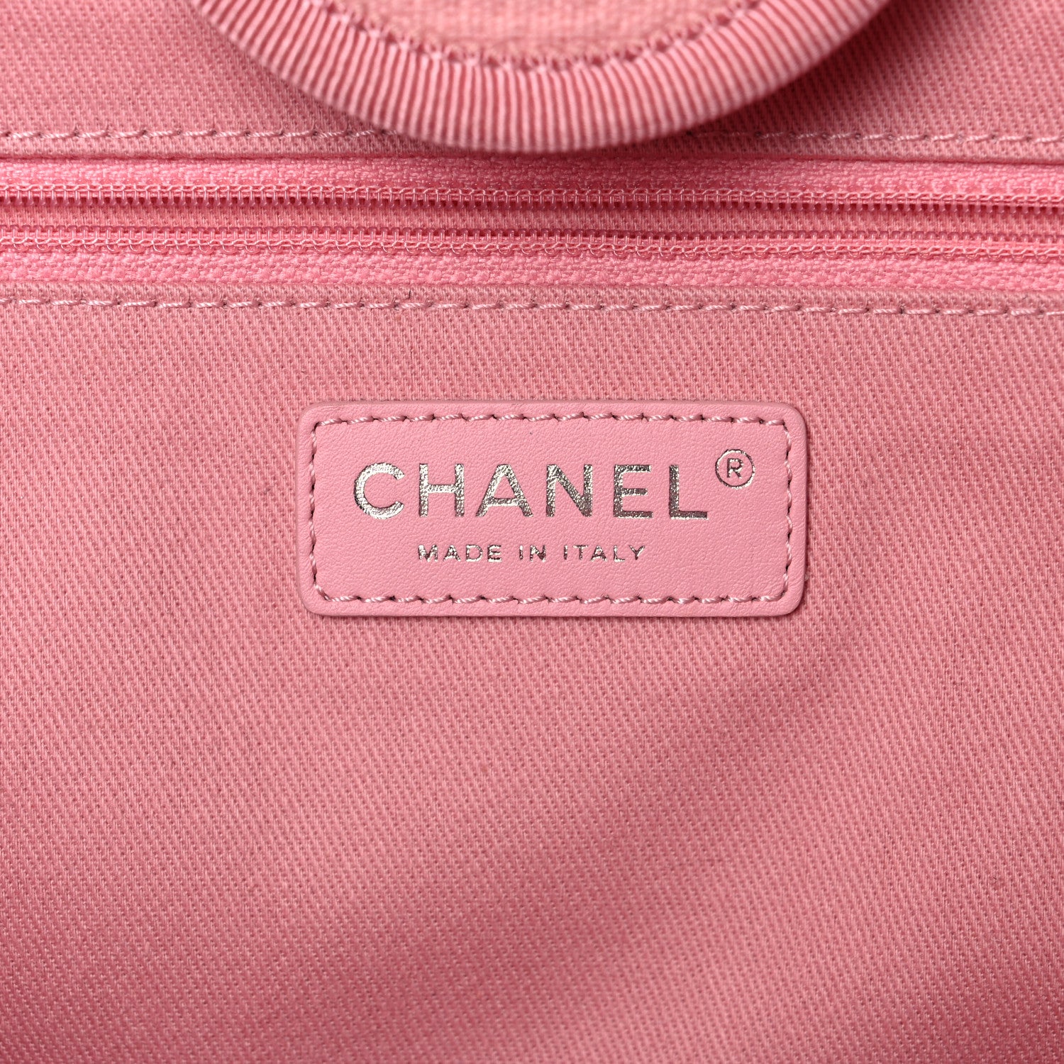 Chanel Canvas Large Deauville Tote Pink 6 of 18