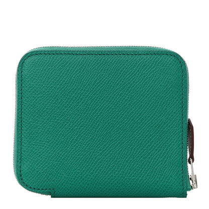 Hermes Epsom Silk'in Compact Wallet Vert Jade 1 of 10