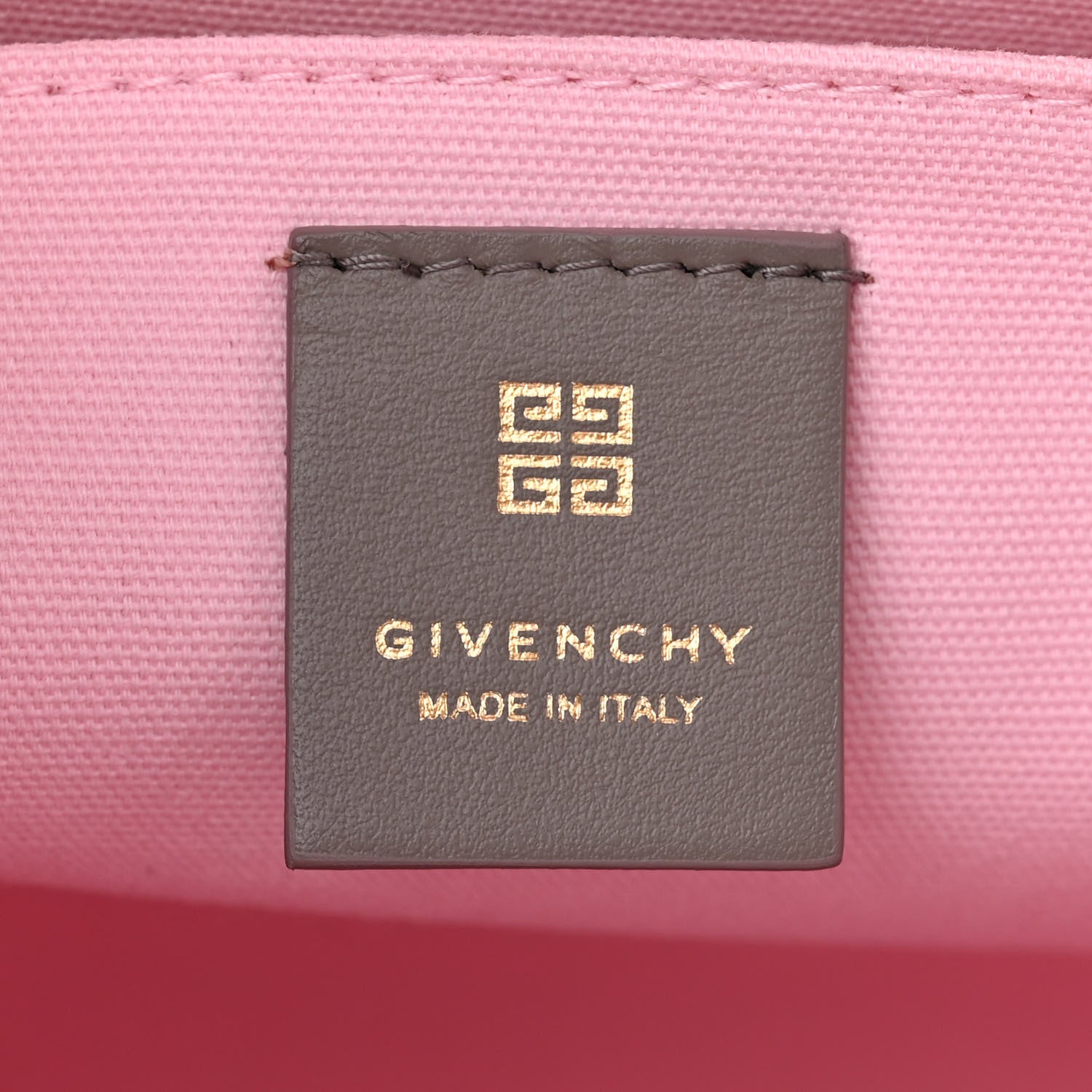 Givenchy Canvas Embroidered Medium G-Tote Grey Pink 6 of 10