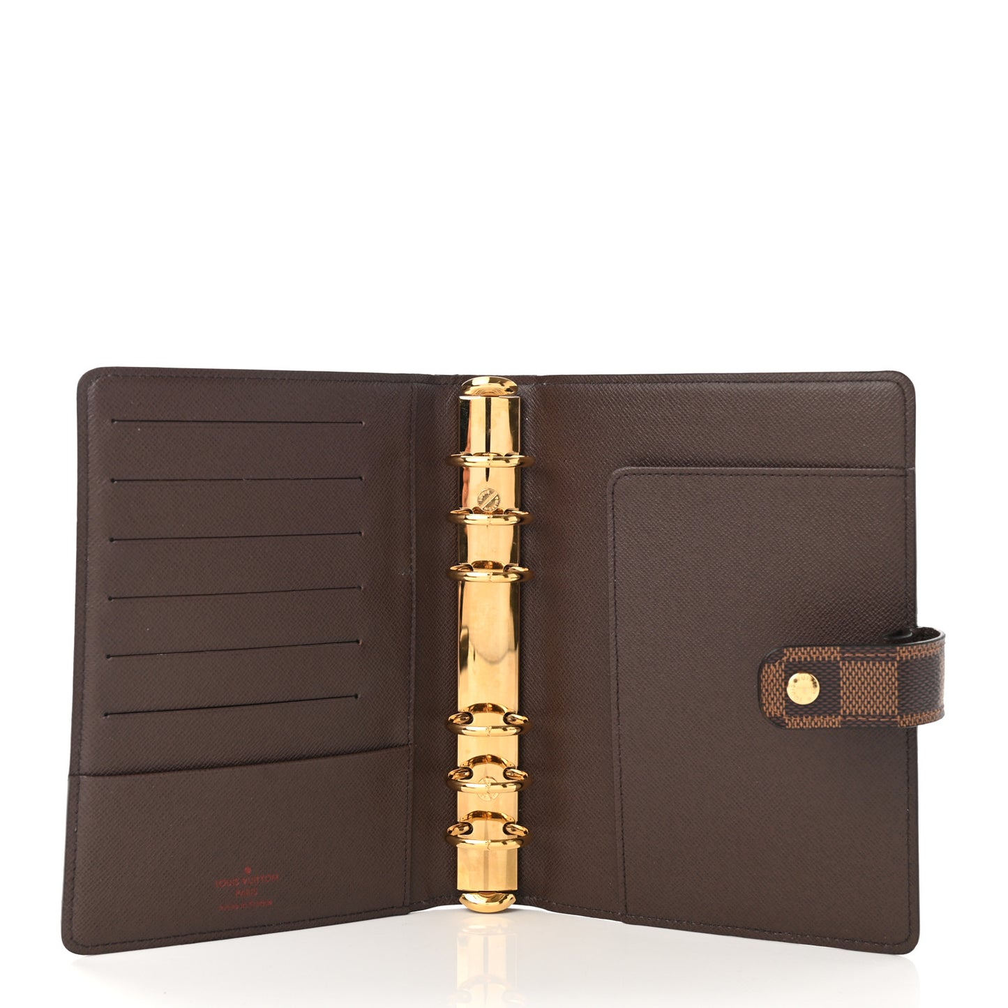 Damier Ebene Medium Ring Agenda Cover