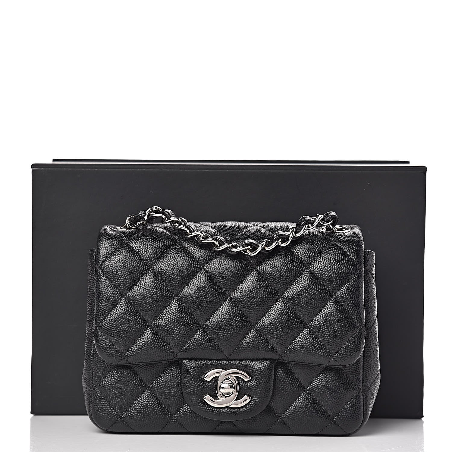Chanel Caviar Quilted Mini Square Flap Black 15 of 15
