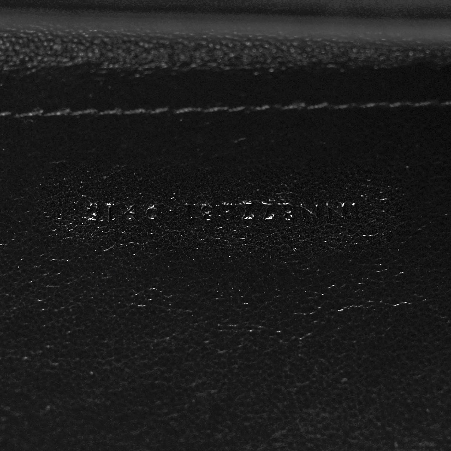 Saint Laurent Lambskin Lizard Embossed Classic Paris Chain Wallet Black 8 of 10