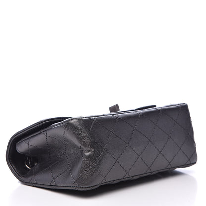 Chanel Metallic Sheepskin Quilted 2.55 Reissue Mini Flap Dark Grey 4 of 13