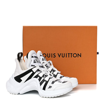 Louis Vuitton X FORNASETTI Calfskin Technical Nylon LV Archlight Sneaker 38 Black 14 of 14