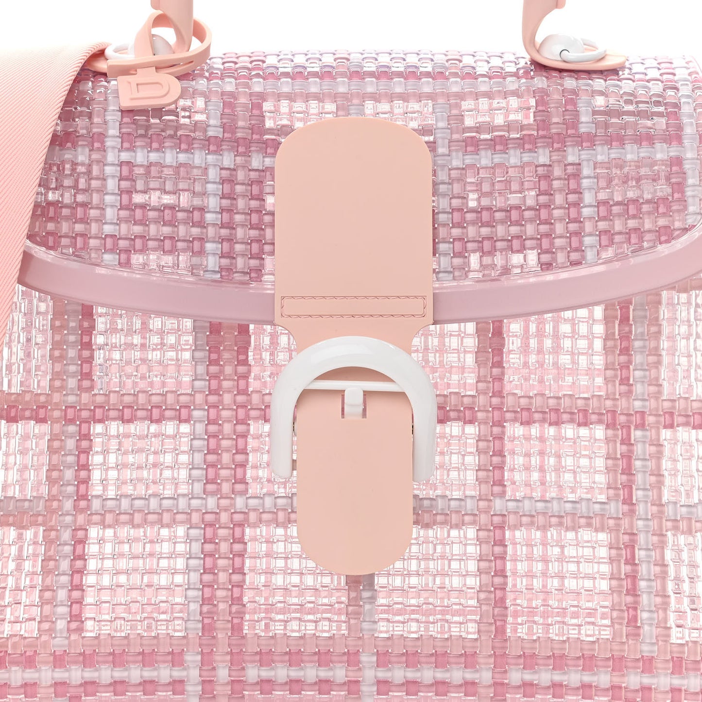 Vinyl Gingham The Dreamer MM Brillant Satchel Pink