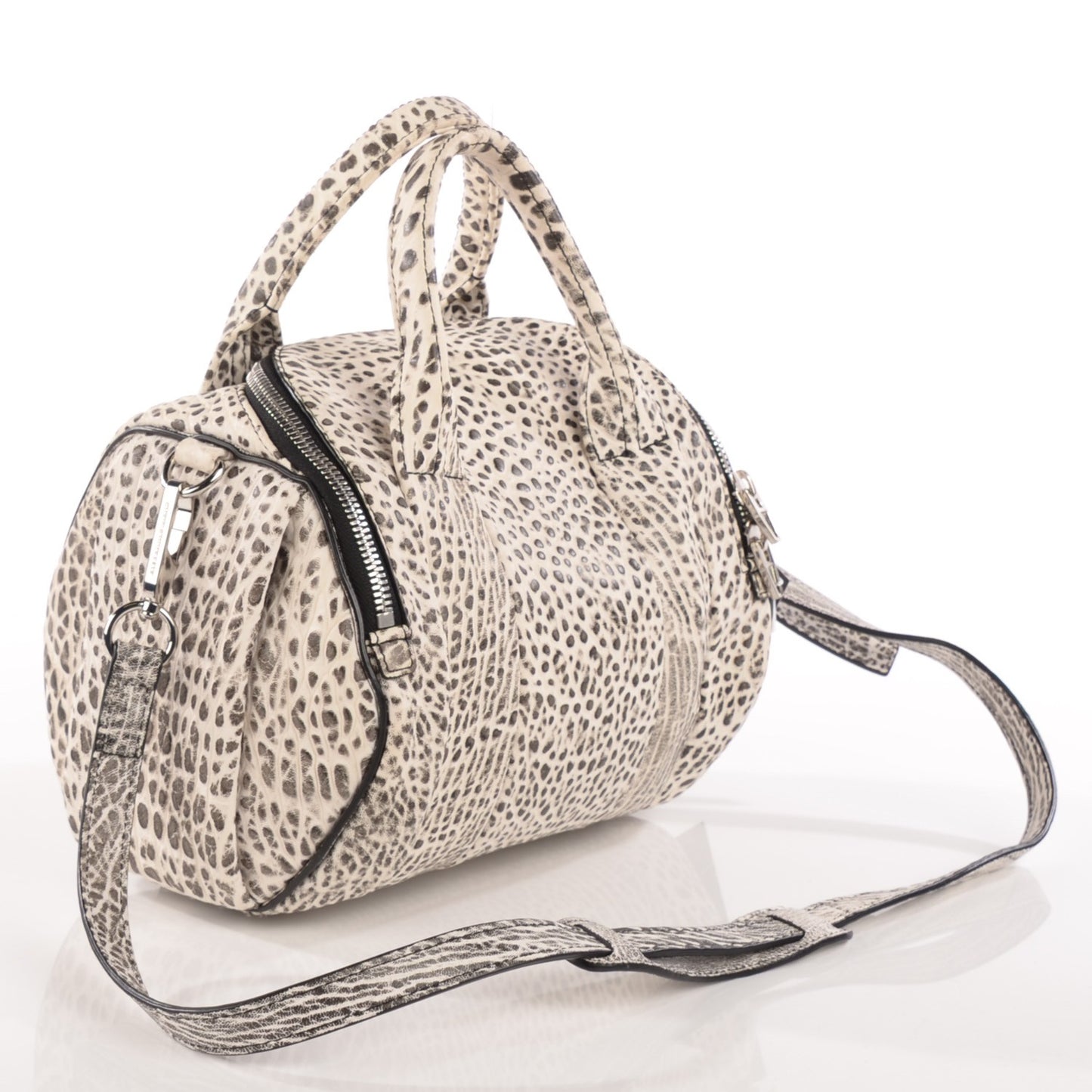 Pebbled Lambskin Rockie Dumbo Silver