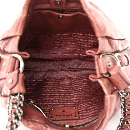 Prada Cervo Lux Large Chain Hobo Lampone Sfumato 5 of 16