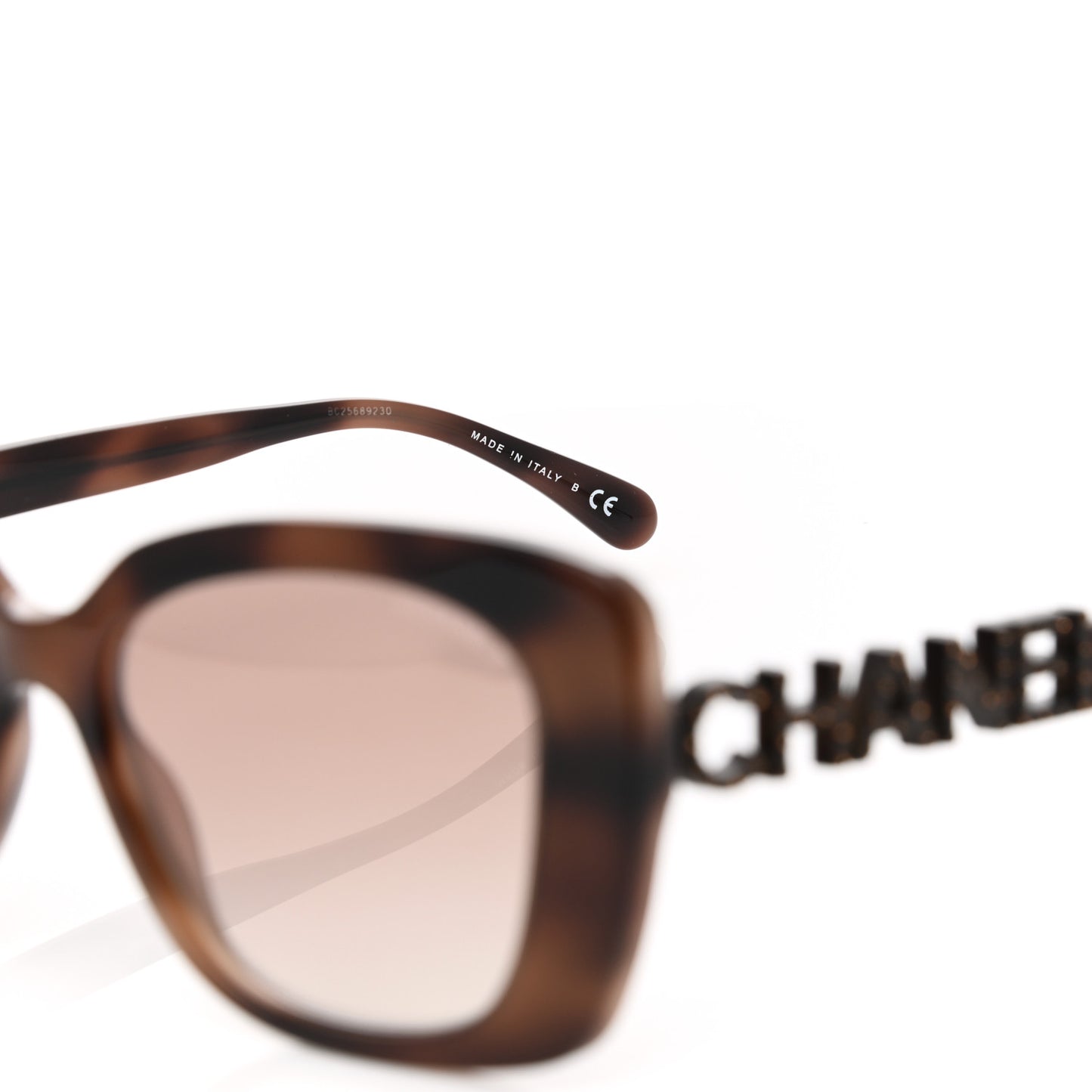 Acetate Strass Square Sunglasses 5422-B Tortoise