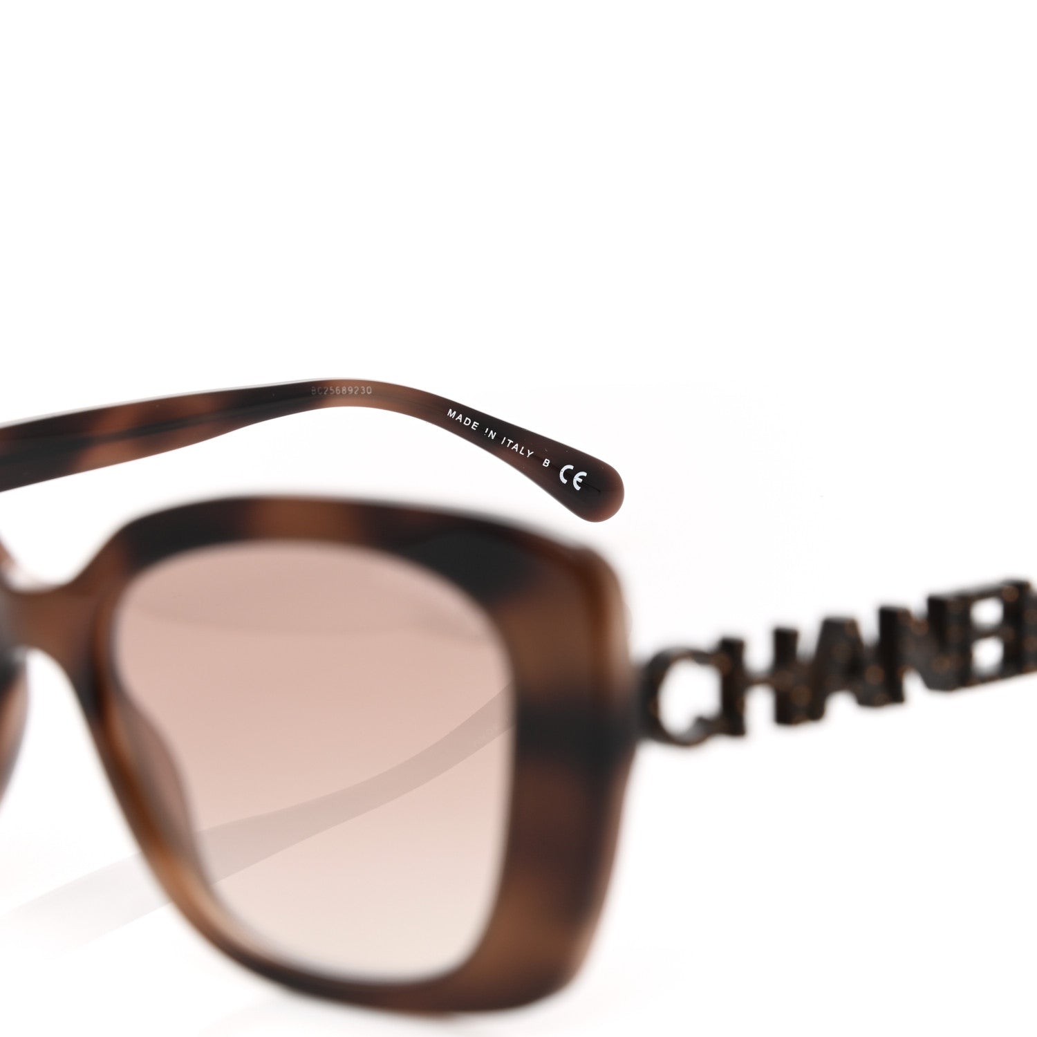 Chanel Acetate Strass Square Sunglasses 5422-B Tortoise 6 of 6