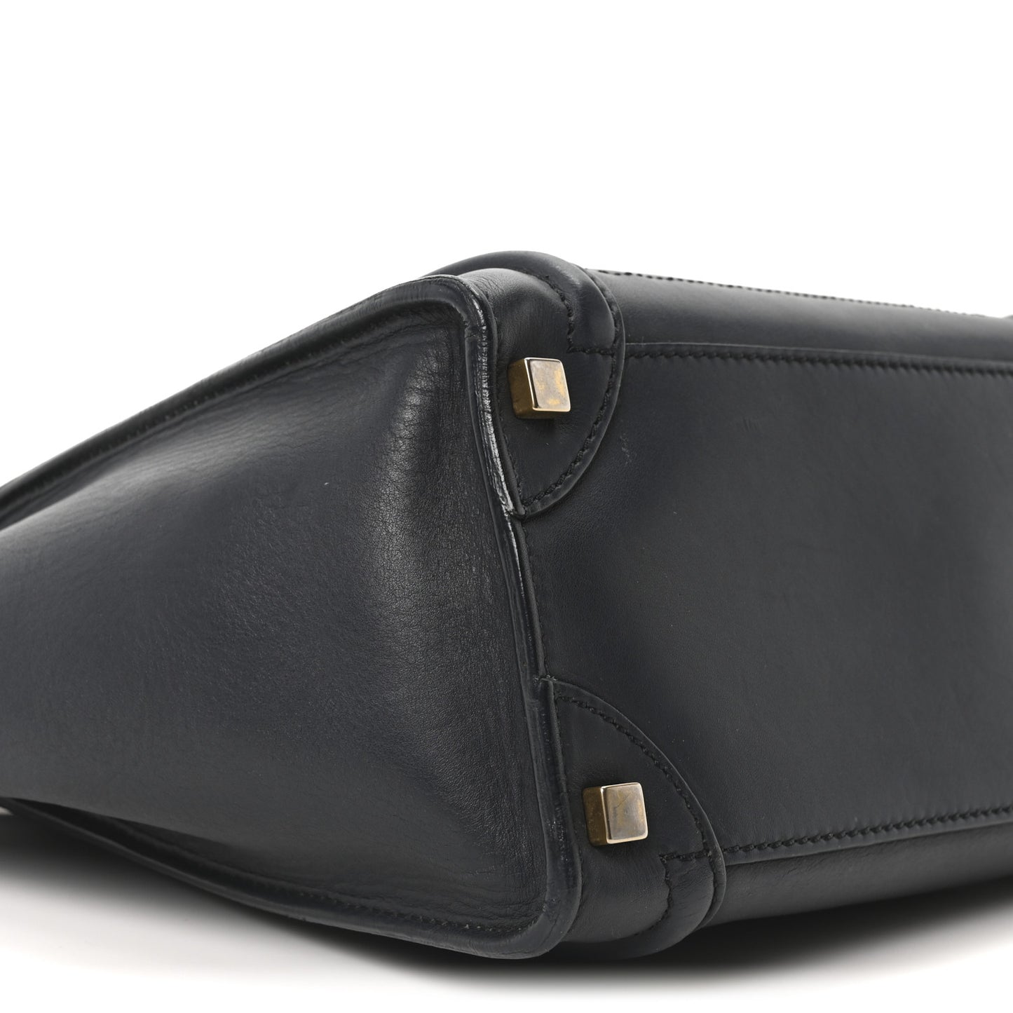 Smooth Calfskin Micro Luggage Navy Blue