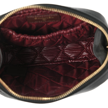 Chanel Caviar Quilted Small Curvy Pouch Cosmetic Case Black 5 of 8