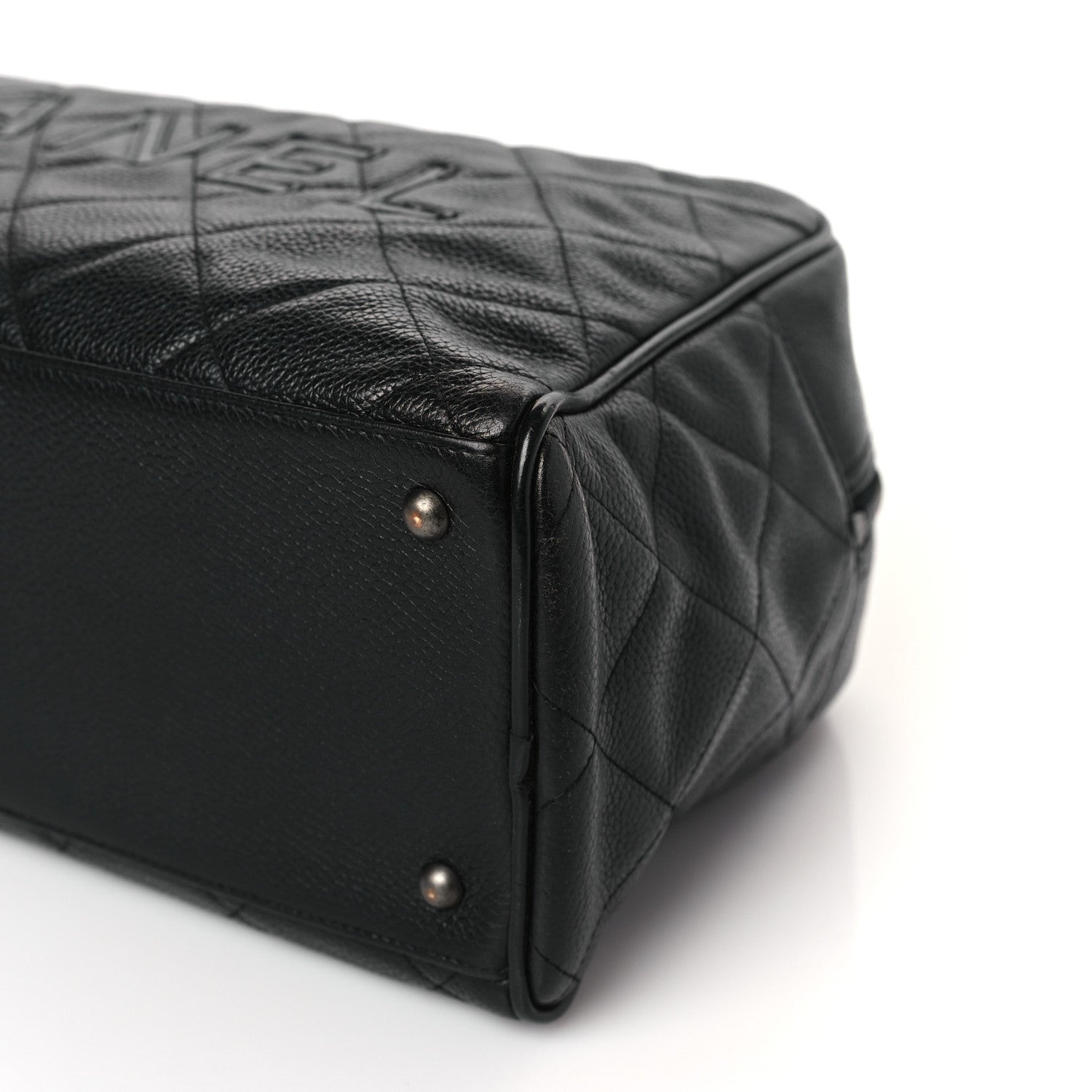 Chanel Caviar Patent Quilted Large Bowler Black 9 of 10