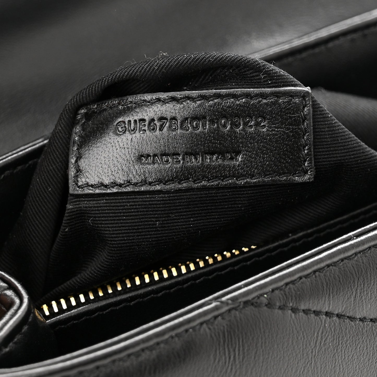 Calfskin Y Quilted Monogram Toy Loulou Crossbody Bag Black