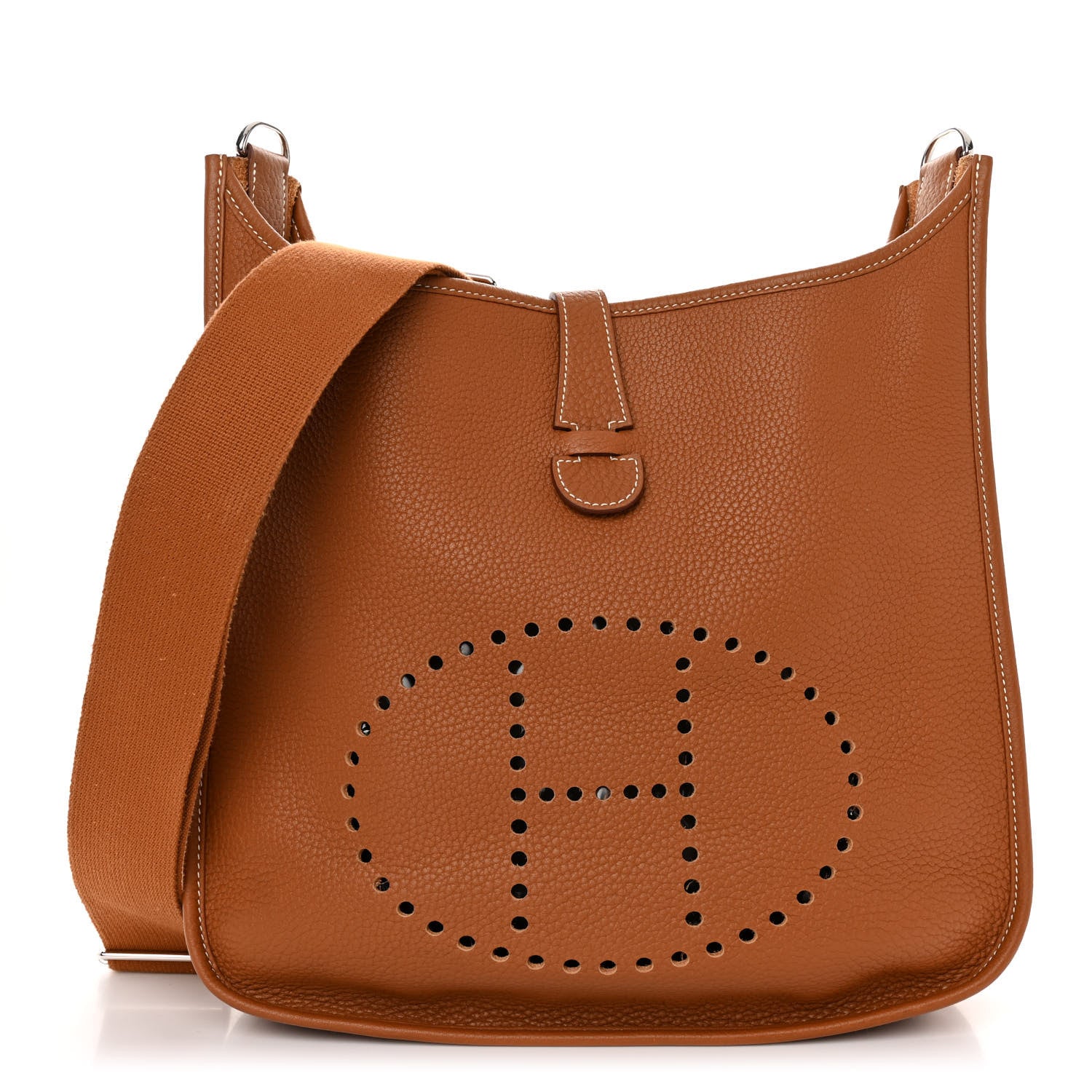 Hermes Taurillon Clemence Evelyne III PM Gold 1 of 9