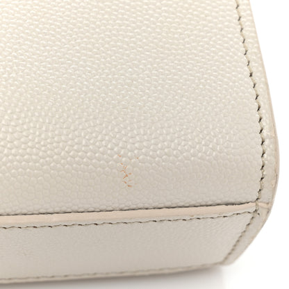 Saint Laurent Grain De Poudre Small Monogram Kate Satchel Icy White 17 of 27
