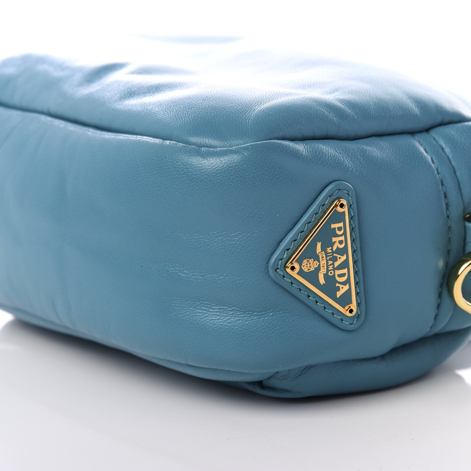 Prada Nappa Bomber Crossbody Turchese 7 of 8