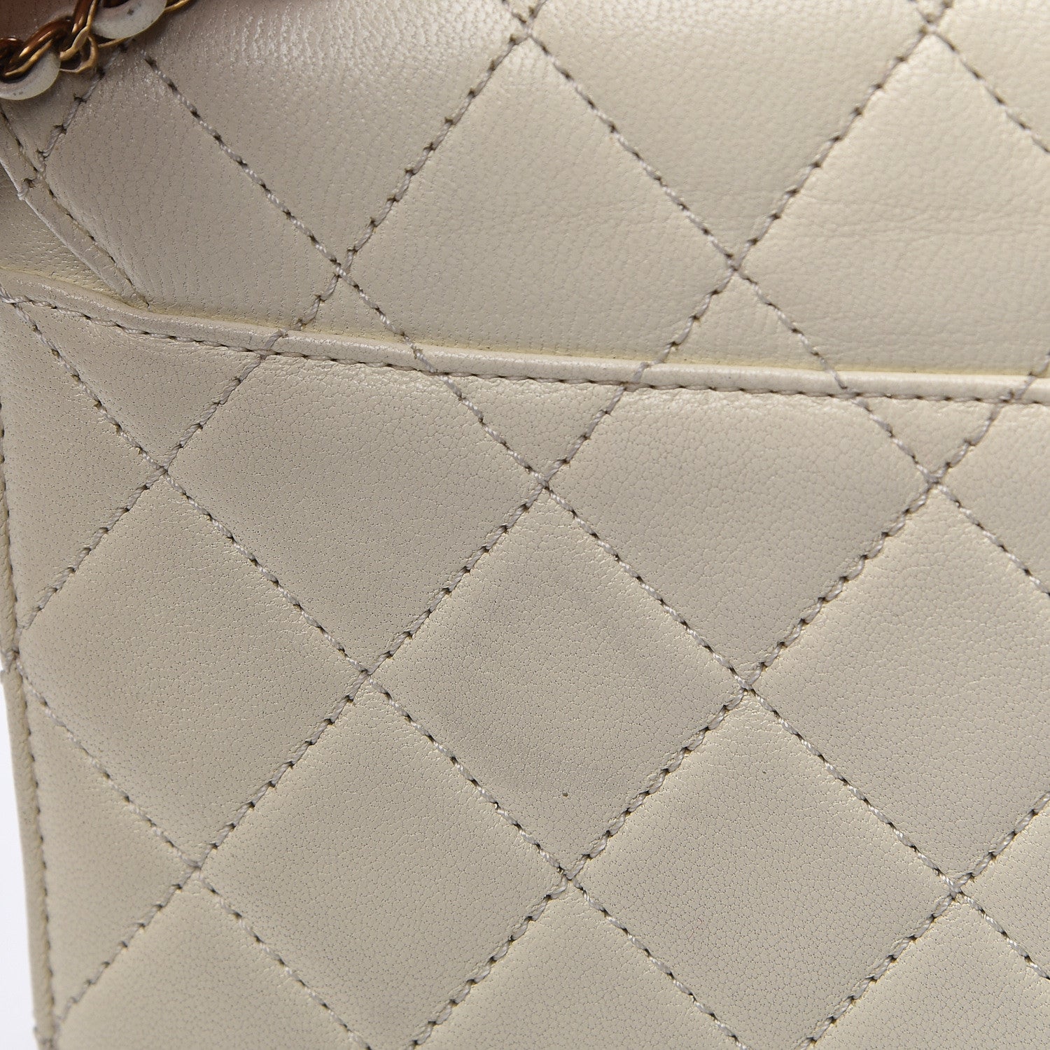 Chanel Sheepskin Quilted Beauty Lock Flap White 10 of 31