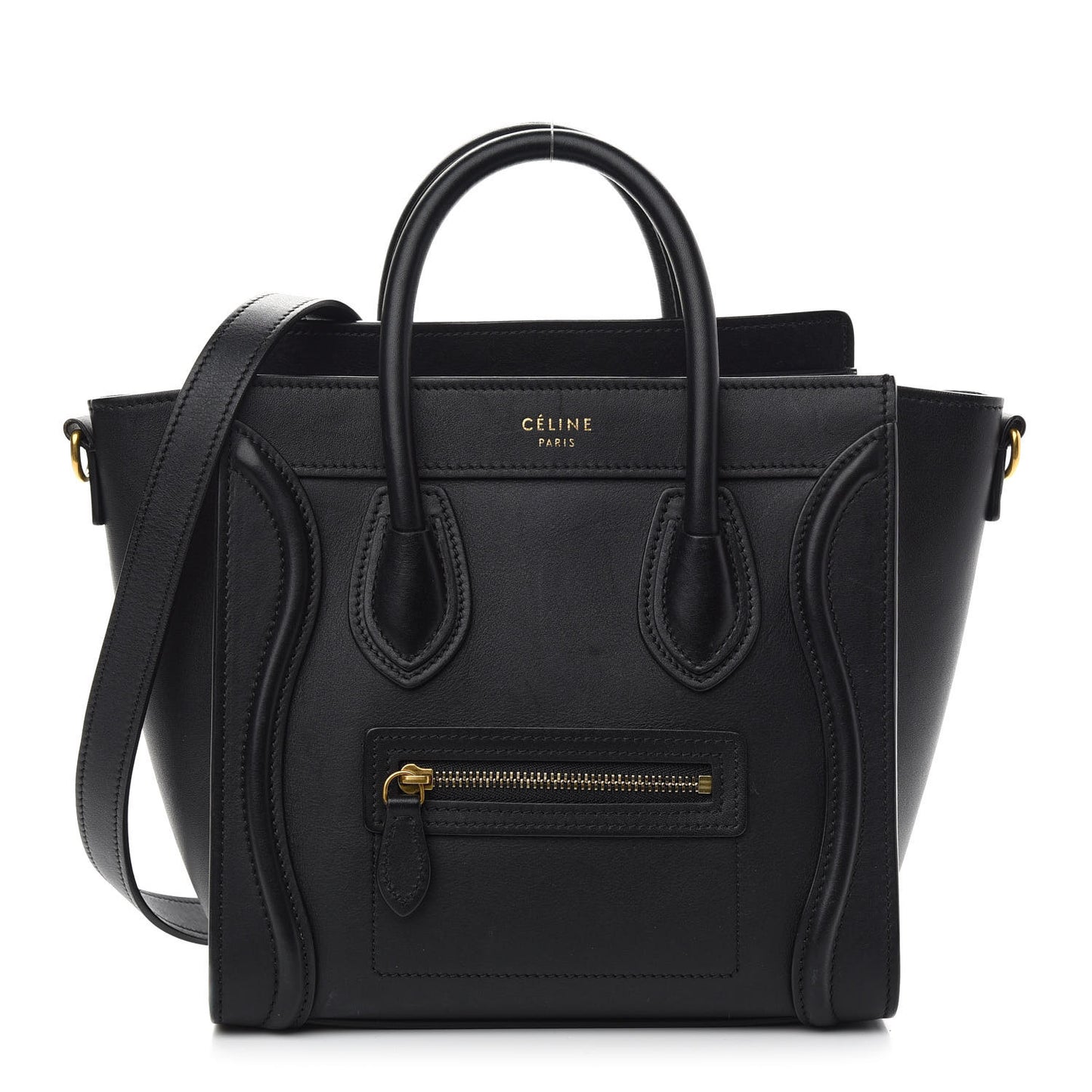 Smooth Calfskin Nano Luggage Black