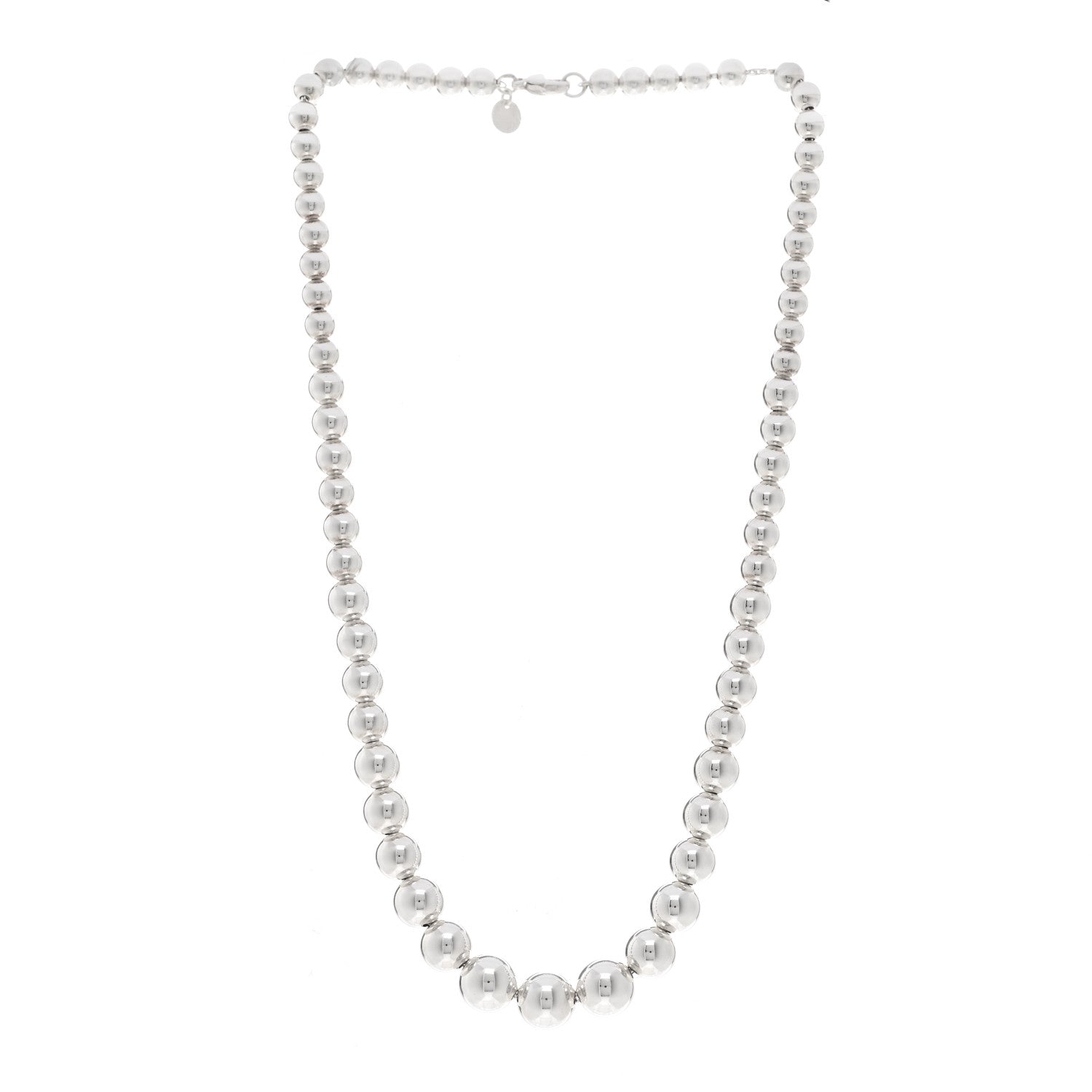 Tiffany Sterling Silver HardWear Graduated Ball Necklace 3 of 5
