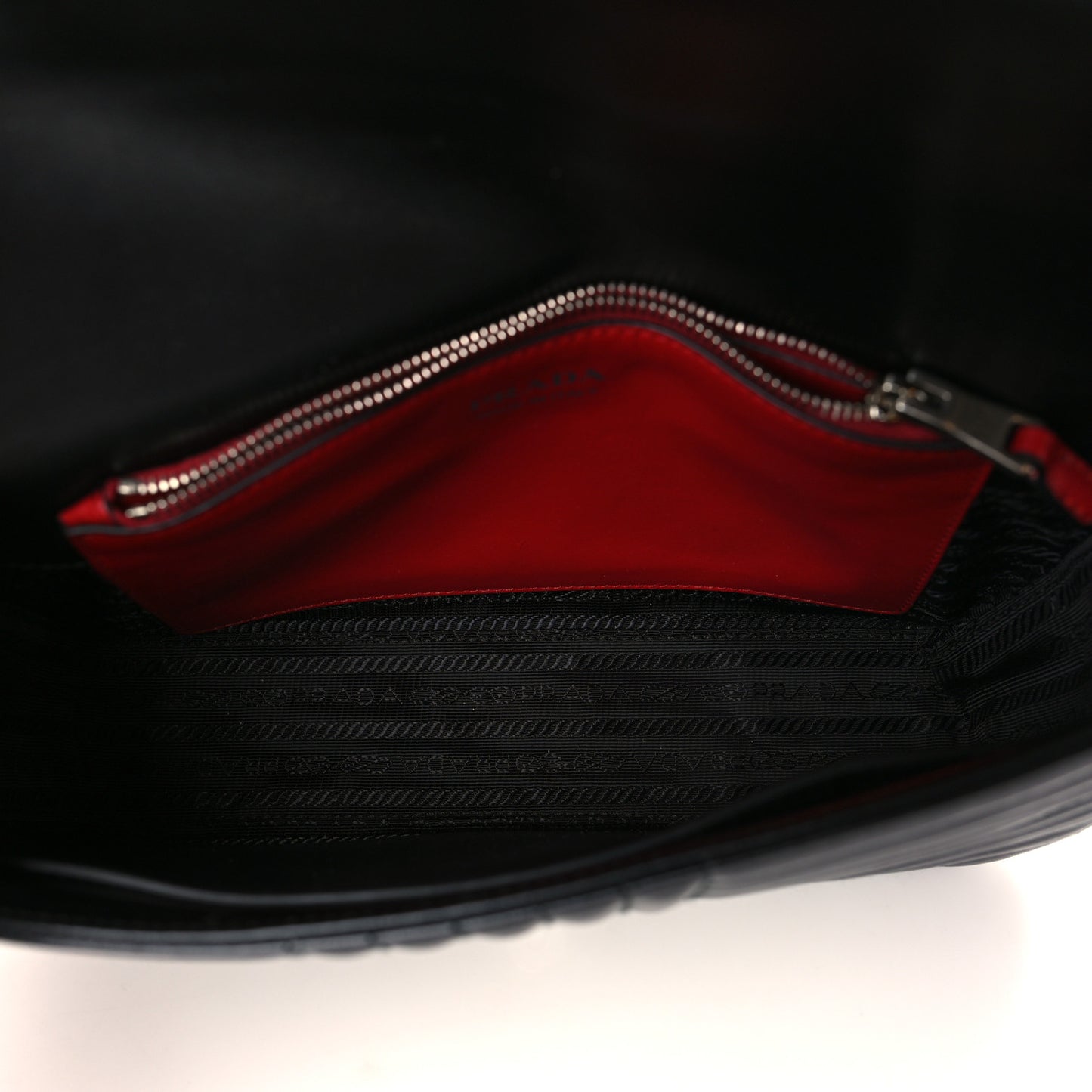 Soft Calfskin Impunture Diagramme Medium Chain Flap Shoulder Bag Black