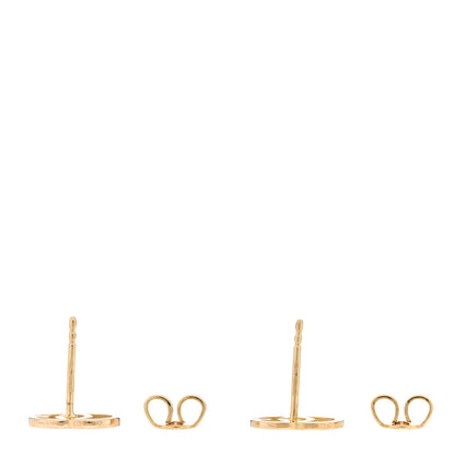 Gucci 18K Yellow Gold Running G Stud Earrings 3 of 4