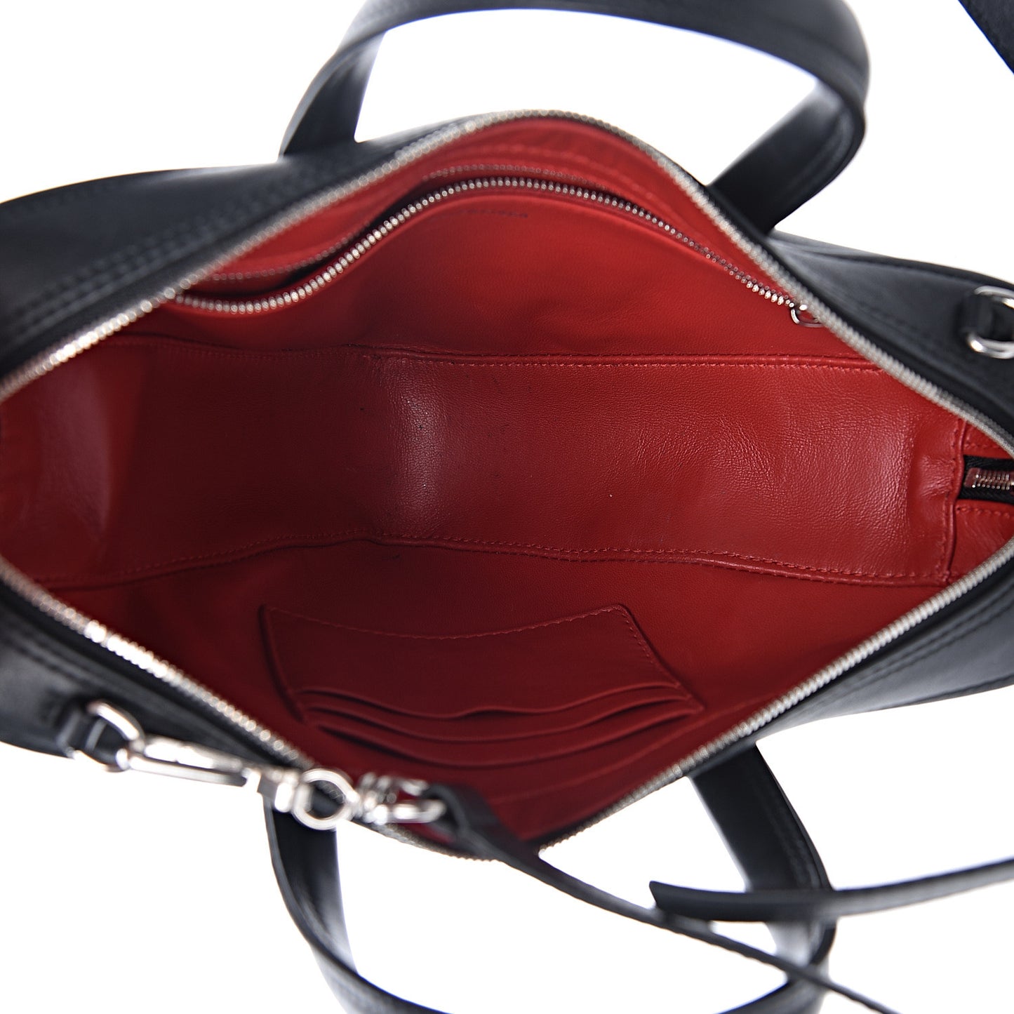 Calfskin XS Triangle Duffle Black