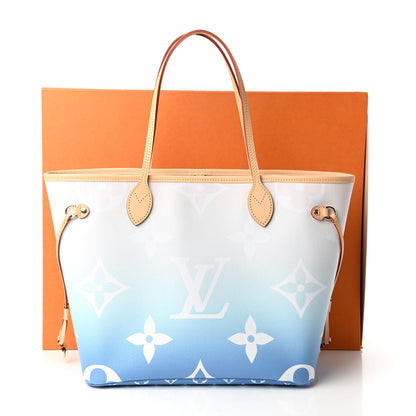 Louis Vuitton Monogram Giant By The Pool Neverfull MM Blue 10 of 11